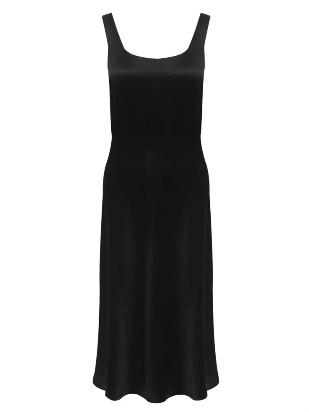 NEW, VINCE Fitted Satin Slip Casual Midi Dress Size 8
